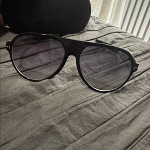 Tom Ford Dark Gray Aviator Sunglasses